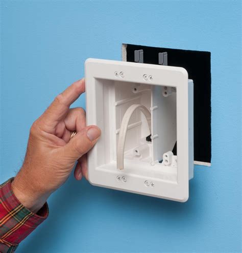 electric boxes for tv mounts|recessed wall box for television.